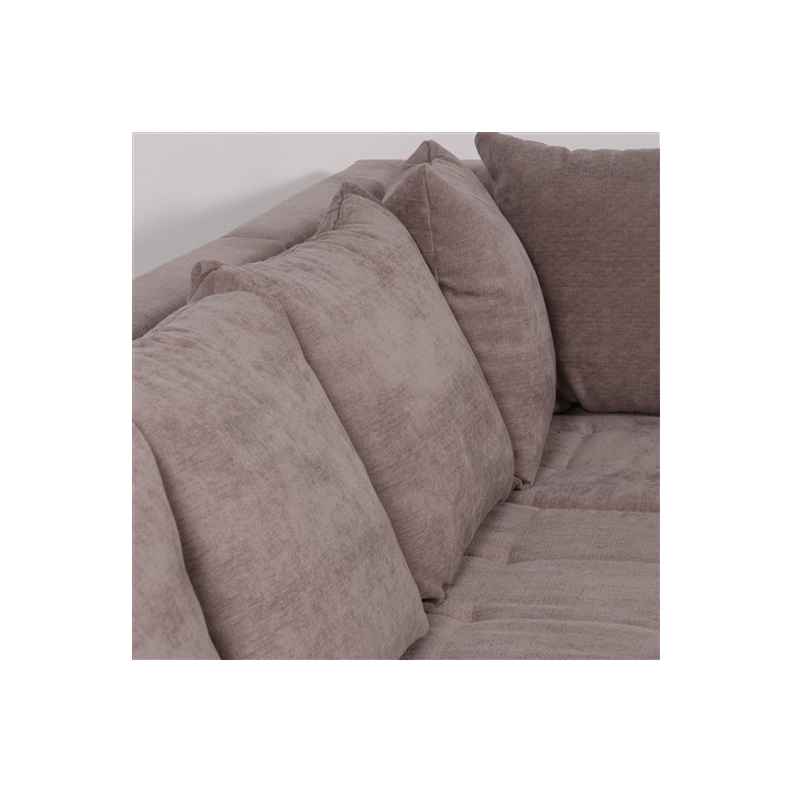 Salon d'angle Como taupe