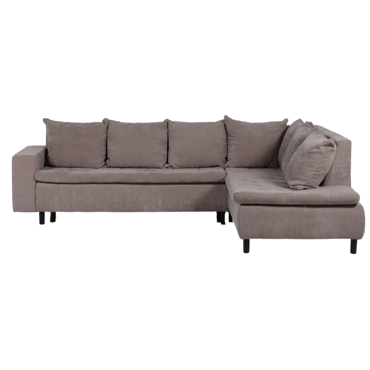Salon d'angle Como taupe