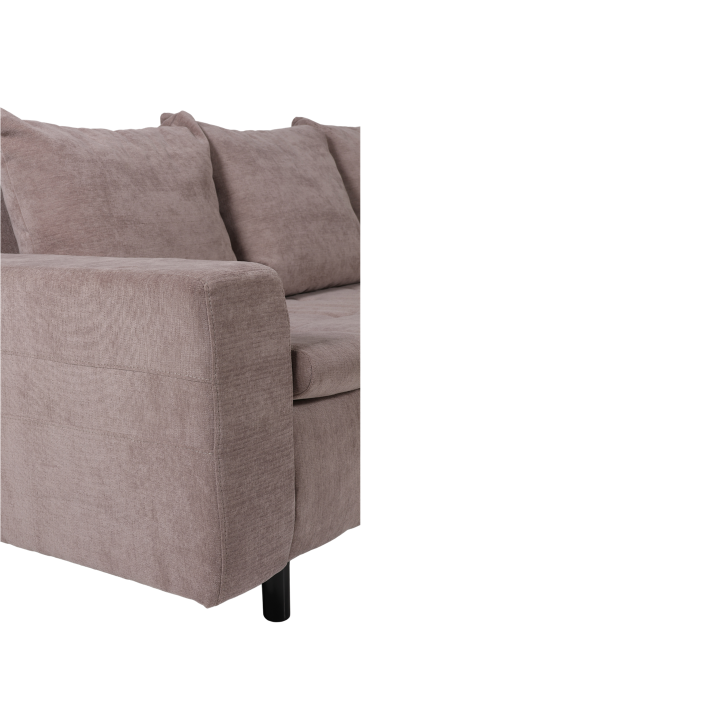 Salon d'angle Como taupe