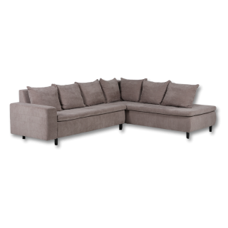 Salon d'angle Como taupe