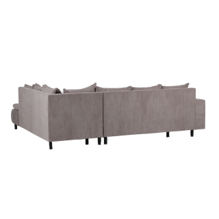 Salon d'angle Como taupe