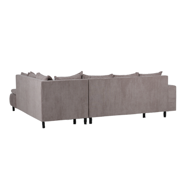 Salon d'angle Como taupe
