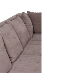 Salon d'angle Como taupe