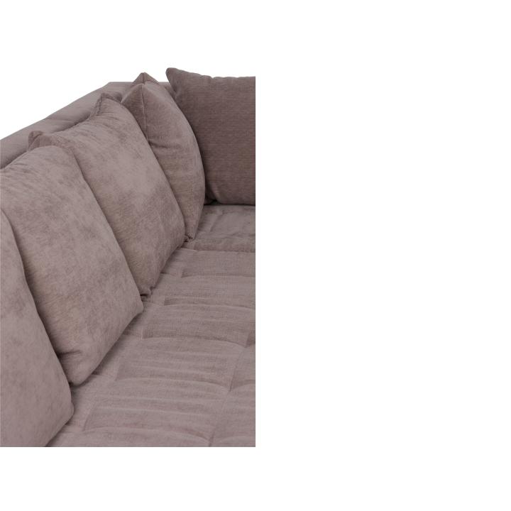 Salon d'angle Como taupe