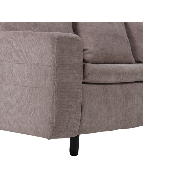 Salon d'angle Como taupe