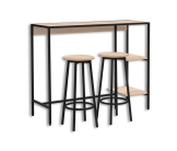 Table haute avec 2 tabourets Riley