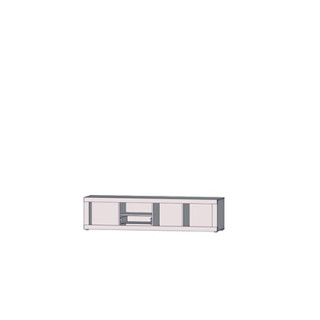 Meuble TV Baccio chêne cendre/blanc
