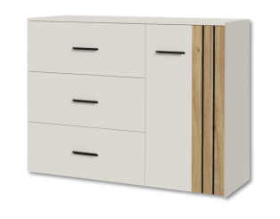 Commode Waikato sable/chêne mauvella
