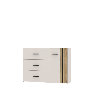 Commode Waikato sable/chêne mauvella