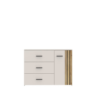 Commode Waikato sable/chêne mauvella