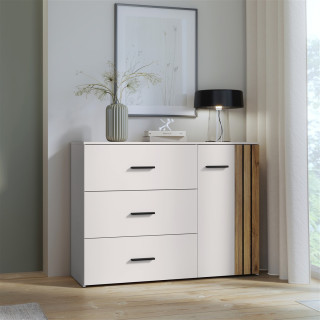 Commode Waikato sable/chêne mauvella