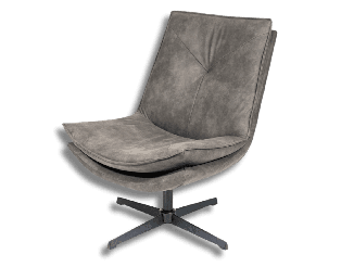 DANI - Fauteuil tournant Gris Cowboy