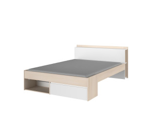Lit 160x200 Most blanc/acacia clair