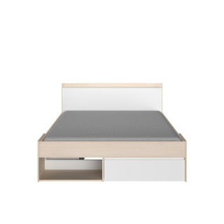 Lit 160x200 Most blanc/acacia clair