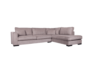 Salon d'angle droit Brussels marron