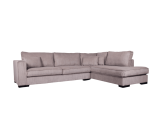 Salon d'angle droit Brussels marron