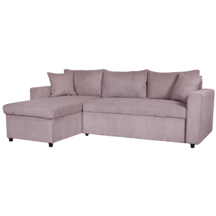 Salon d'angle convertible Golf marron