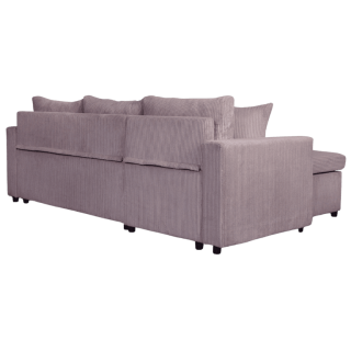 Salon d'angle convertible Golf marron