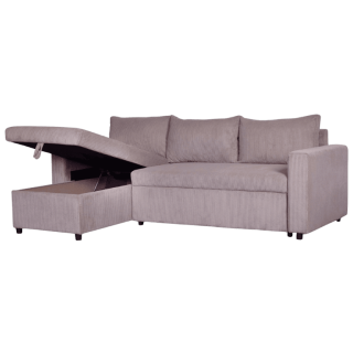 Salon d'angle convertible Golf marron