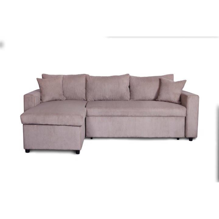 Salon d'angle convertible Golf marron