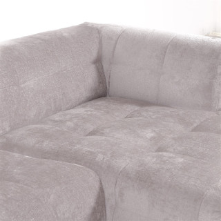 Salon d'angle gauche Belice gris