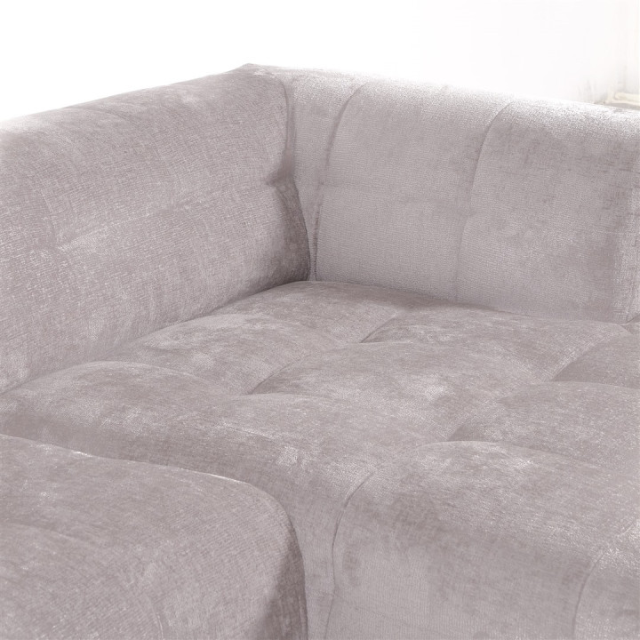 Salon d'angle gauche Belice gris