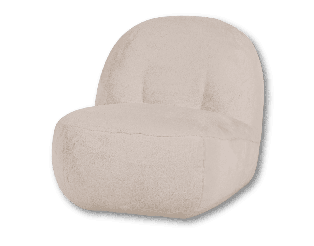 Fauteuil Button beige