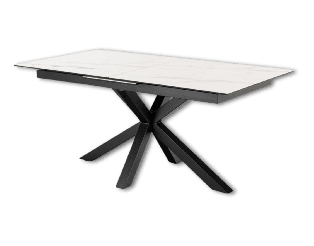 Table rectangulaire Heaven Céramique white allongeable 168/210cm