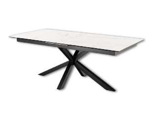 Table rectangulaire Heaven Céramique white allongeable 200/240cm