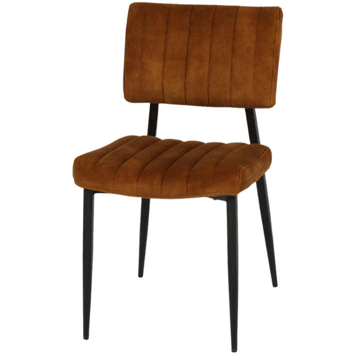 Chaise IVAN velour Gold