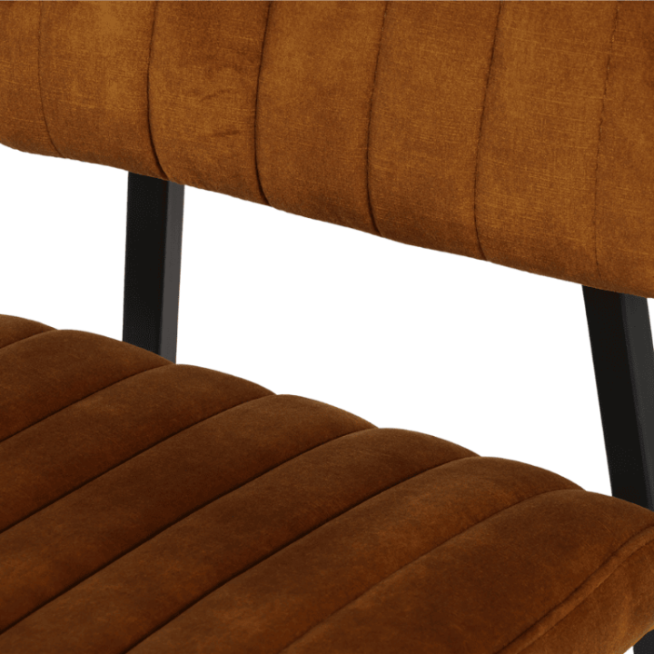 Chaise IVAN velour Gold