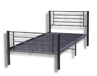 Lit 90x200 Sammy gris foncé