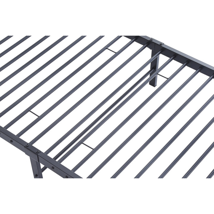 Lit 90x200 Sammy gris foncé