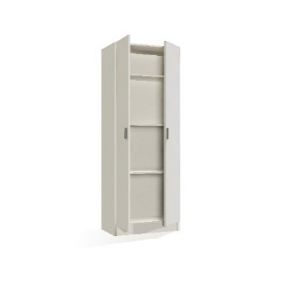 Armoire 2 portes (180cm) Multiusos blanc