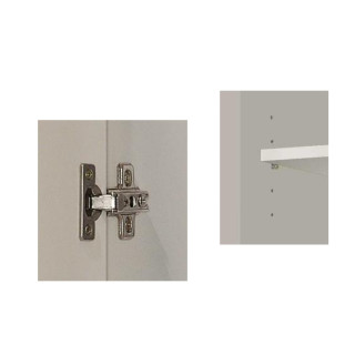 Armoire 2 portes (180cm) Multiusos blanc