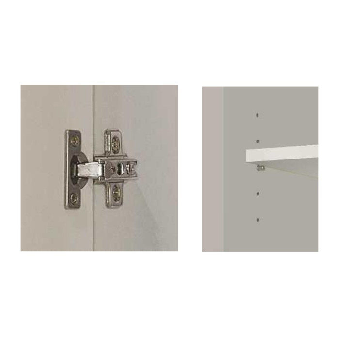 Armoire 1P Multiusos blanc