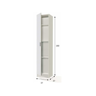 Armoire 1P Multiusos blanc