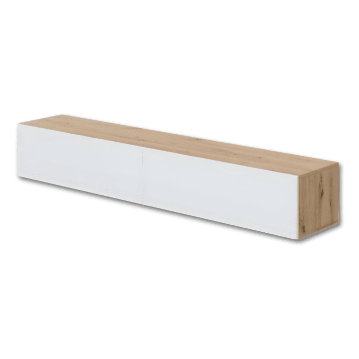 Meuble TV Kaway chêne artisan/blanc