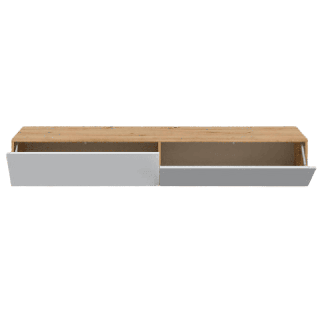 Meuble TV Kaway chêne artisan/blanc