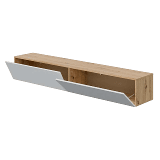 Meuble TV Kaway chêne artisan/blanc
