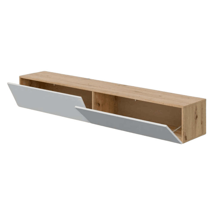 Meuble TV Kaway chêne artisan/blanc