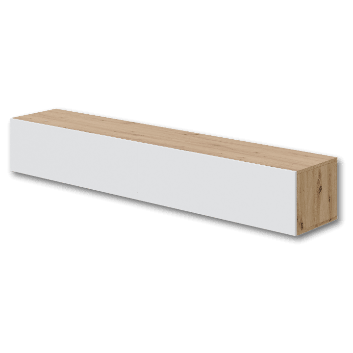 Meuble TV Kaway chêne artisan/blanc
