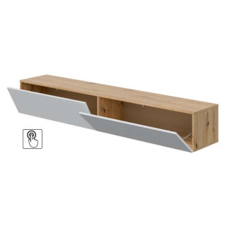 Meuble TV Kaway chêne artisan/blanc