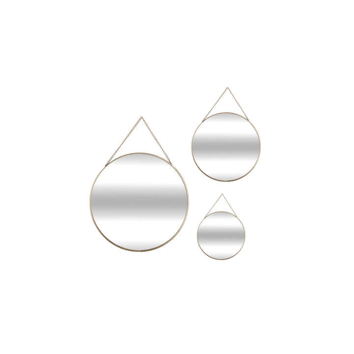 Set de 3 Miroir Leny or