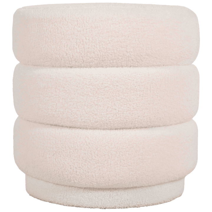 Pouf Sinan blanc