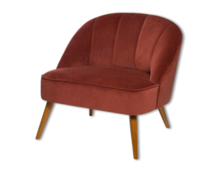 Fauteuil Naova terracotta