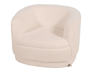 Fauteuil enfant bouclette Sky blanc