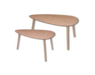 Set de 2 tables Mileo