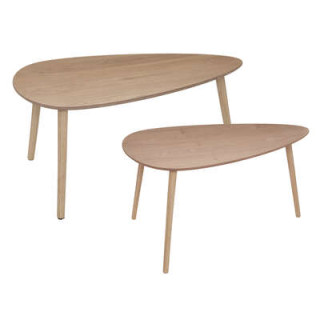 Set de 2 tables Mileo