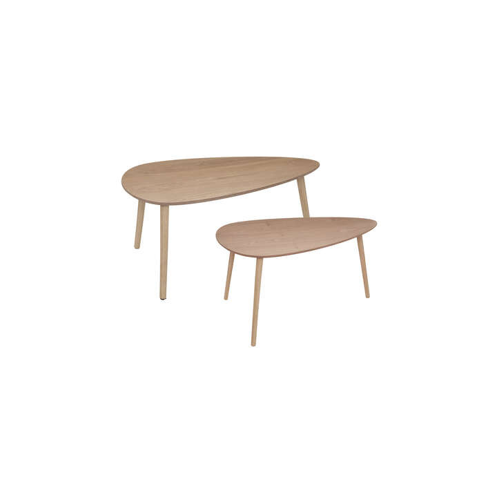 Set de 2 tables Mileo